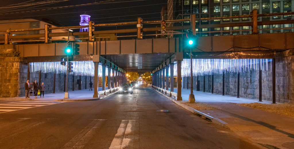 The M Street ‘Rain’ underpass grand opening in Washington, D.C.