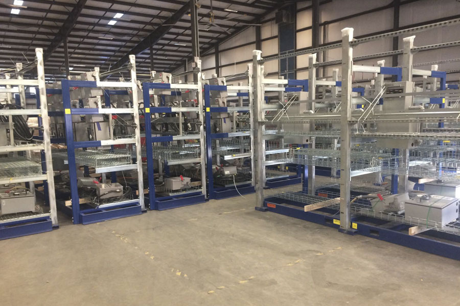 The support rack system accelerates the installation of data center modular electrical and systems racks.