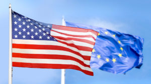 Image of US and EU flag